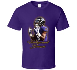 Marquise Brown Hollywood Brown Baltimore Football Fan T Shirt
