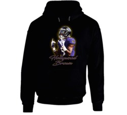 Marquise Brown Hollywood Brown Baltimore Football Fan Hoodie