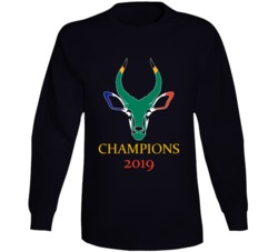 South Africa Rugby Team 2019 World Champions Fan Long Sleeve