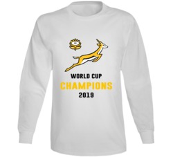 South Africa National Rugby Team 2019 World Champions Fan Long Sleeve