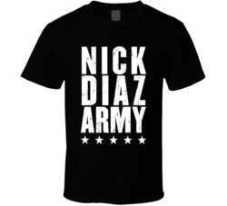 Nick Diaz Army Mma Fighter Fan T Shirt
