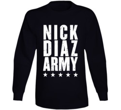 Nick Diaz Army Mma Fighter Fan Long Sleeve