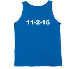 11-2-16 World Series Win Date Chicago C Baseball Fan Tanktop