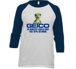 15 Minutes Could Save You Geico Most Memorable Ad Slogan Raglan T Shir 15 Minutes Could Save You Geico Most Memorable Ad Slogan Raglan T Shir