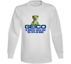 15 Minutes Could Save You Geico Most Memorable Ad Slogan Long Sleeve 15 Minutes Could Save You Geico Most Memorable Ad Slogan Long Sleeve