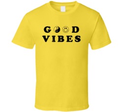 Good Vibes Hippie Peace Smiley Face Vintage Worn Look T Shirt Good Vibes Hippie Peace Smiley Face Vintage Worn Look T Shirt