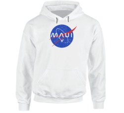 Maui Nasa Hawaii Space Logo Parody Geek Gift Hoodie Maui Nasa Hawaii Space Logo Parody Geek Gift Hoodie