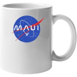 Maui Nasa Hawaii Space Logo Parody Geek Gift Mug Maui Nasa Hawaii Space Logo Parody Geek Gift Mug