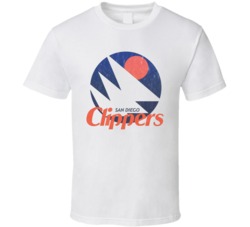 San Diego Clippers Retro La Basketball Team Logo Retro Vintage Worn Lo