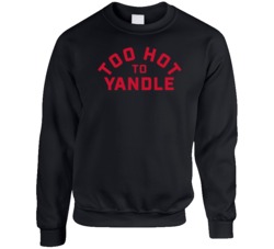 Too Hot To Yandle Keith Yandle Florida Hockey Fan Crewneck Sweatshirt Too Hot To Yandle Keith Yandle Florida Hockey Fan Crewneck Sweatshirt