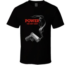 Who Shot Ghost Power Who Shot Jr Parody T Shirt