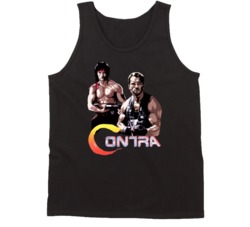 Contra Sylvester Stalone Arnold Swarzenegger Movie Fan Tanktop Contra Sylvester Stalone Arnold Swarzenegger Movie Fan Tanktop