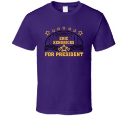 Eric Kendricks For President Defense Minnesota Football Fan T Shirt Eric Kendricks For President Defense Minnesota Football Fan T Shirt