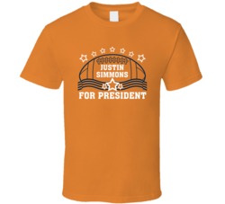 Justin Simmons For President Defense Denver Football Fan T Shirt Justin Simmons For President Defense Denver Football Fan T Shirt