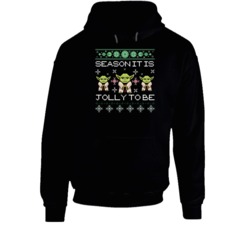 Yoda Season Jolly To Be Ugly Christmas Sweatser Star Wars Geek Gift Ho Yoda Season Jolly To Be Ugly Christmas Sweatser Star Wars Geek Gift Ho
