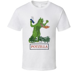 Potzilla Godzilla Smoking Weed Card Game Stoner Vintage Worn Look T Sh Potzilla Godzilla Smoking Weed Card Game Stoner Vintage Worn Look T Sh