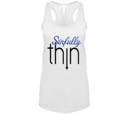 Sinfully Thin Popcorn Favorite Popcorn Snack Food Lovers Womens Tankto Sinfully Thin Popcorn Favorite Popcorn Snack Food Lovers Womens Tankto
