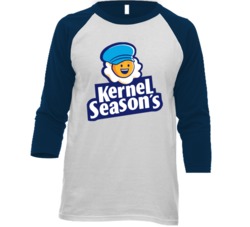 Kernel Season's Favorite Popcorn Snack Food Lovers Raglan T Shirt Kernel Season's Favorite Popcorn Snack Food Lovers Raglan T Shirt