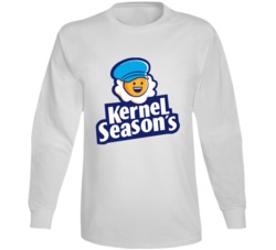 Kernel Season's Favorite Popcorn Snack Food Lovers Long Sleeve