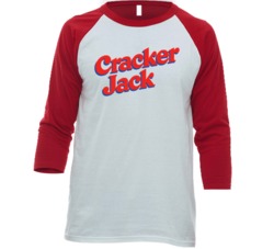 Cracker Jack Favorite Popcorn Snack Food Lovers Raglan T Shirt