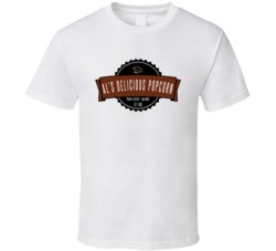 Al's Delicious Popcorn Favorite Popcorn Snack Food Lovers T Shirt Al's Delicious Popcorn Favorite Popcorn Snack Food Lovers T Shirt