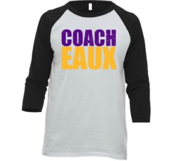 Coach Eaux Geaux Tigahs Ed Orgeron Lsu Football Fan Raglan T Shirt Coach Eaux Geaux Tigahs Ed Orgeron Lsu Football Fan Raglan T Shirt