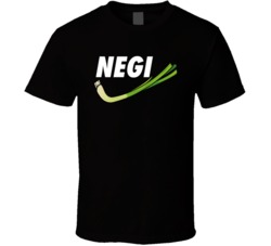 Negi Green Onion Leek Japanese Nike Logo Parody T Shirt Negi Green Onion Leek Japanese Nike Logo Parody T Shirt