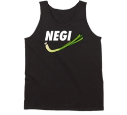 Negi Green Onion Leek Japanese Nike Logo Parody Tanktop Negi Green Onion Leek Japanese Nike Logo Parody Tanktop