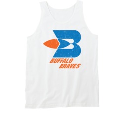 Buffalo Braves Basketball Retro Throwback Logo Worn Look Fan Tanktop
