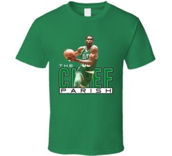 The Chief Robert Parish Boston Basketball Vintage Retro Style T Shirt