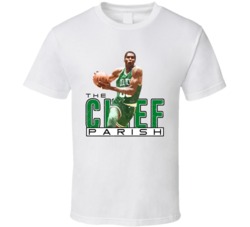 The Chief Robert Parish Boston Basketball Vintage Retro Worn Look T Sh