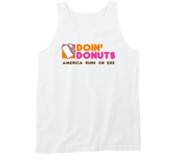 Doin' Donuts America Runs On E85 Ethanol Gasoline Tanktop Doin' Donuts America Runs On E85 Ethanol Gasoline Tanktop