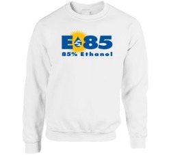 E85 Ethanol High Octane Gas Additive Crewneck Sweatshirt E85 Ethanol High Octane Gas Additive Crewneck Sweatshirt