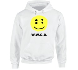 Wwcd Smiley Face Double Vision As Worn By Pharell Fan Hoodie Wwcd Smiley Face Double Vision As Worn By Pharell Fan Hoodie