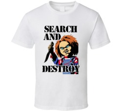Chucky Search And Destroy Childs Play Movie Fan T Shirt Chucky Search And Destroy Childs Play Movie Fan T Shirt