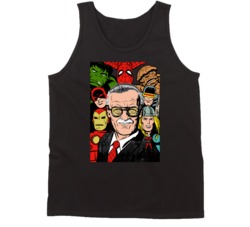 Stan Lee And Friends Superhero Characters Comic Book Movie Fan Tanktop Stan Lee And Friends Superhero Characters Comic Book Movie Fan Tanktop