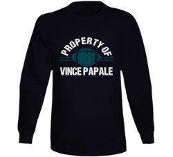 Property Of Vince Papale Invincible Movie Fan Long Sleeve Property Of Vince Papale Invincible Movie Fan Long Sleeve