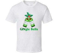 Tanqueray Gingle Jingle Bells Gin Bottle Christmas Party T Shirt Tanqueray Gingle Jingle Bells Gin Bottle Christmas Party T Shirt