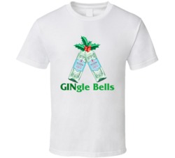 Bloom London Dry Gingle Jingle Bells Gin Bottle Christmas Party T Shir Bloom London Dry Gingle Jingle Bells Gin Bottle Christmas Party T Shir