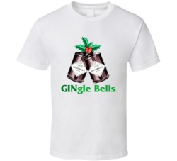 Hendrick's Gingle Jingle Bells Gin Bottle Christmas Party T Shirt Hendrick's Gingle Jingle Bells Gin Bottle Christmas Party T Shirt