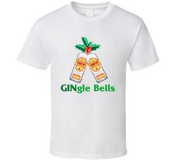 Gordon's Dry Gingle Jingle Bells Gin Bottle Christmas Party T Shirt Gordon's Dry Gingle Jingle Bells Gin Bottle Christmas Party T Shirt