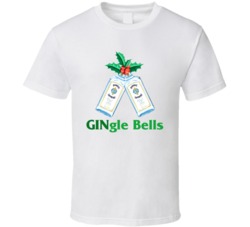 Bombay Saphire Gingle Jingle Bells Gin Bottle Christmas Party T Shirt Bombay Saphire Gingle Jingle Bells Gin Bottle Christmas Party T Shirt