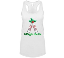 Beefeater Gingle Jingle Bells Gin Bottle Christmas Party Racerback Ta Beefeater Gingle Jingle Bells Gin Bottle Christmas Party Racerback Ta