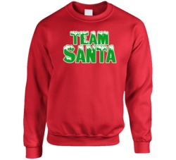 Team Santa Cute Snow Caps Christmas Season Lovers Crewneck Sweatshirt Team Santa Cute Snow Caps Christmas Season Lovers Crewneck Sweatshirt