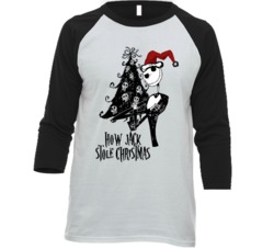 How Jack Stole Christmas Nightmare Before Christmas Movie Fan Raglan T How Jack Stole Christmas Nightmare Before Christmas Movie Fan Raglan T