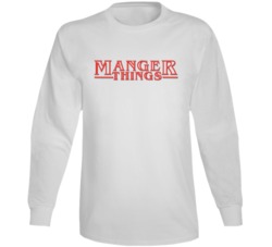 Manger Things Jesus Christmas Stranger Things Parody Christmas Long Sl Manger Things Jesus Christmas Stranger Things Parody Christmas Long Sl
