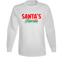 Santa's Favorite Cute Funny Christmas Season Lovers Long Sleeve Santa's Favorite Cute Funny Christmas Season Lovers Long Sleeve