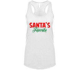 Santa's Favorite Cute Funny Christmas Season Lovers Womens Tanktop Santa's Favorite Cute Funny Christmas Season Lovers Womens Tanktop