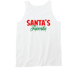 Santa's Favorite Cute Funny Christmas Season Lovers Tanktop Santa's Favorite Cute Funny Christmas Season Lovers Tanktop