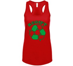 Regift Funny Recycle Reuse Parody Christmas Womens Tanktop Regift Funny Recycle Reuse Parody Christmas Womens Tanktop